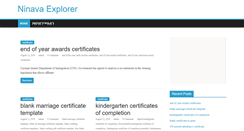 Desktop Screenshot of ninava-explorer.com